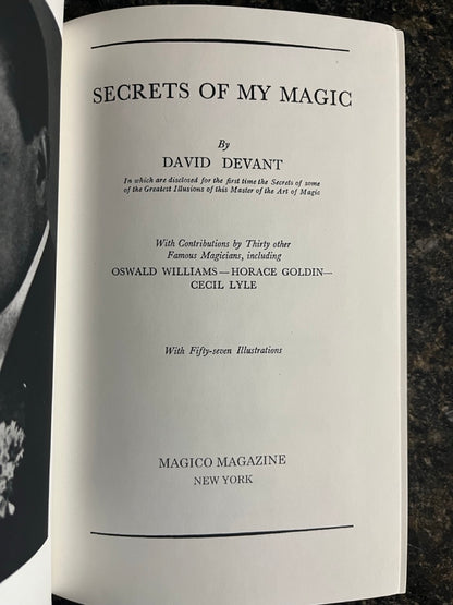 Secrets of My Magic - David Devant (MAGICO Reprint)(Limited edition)