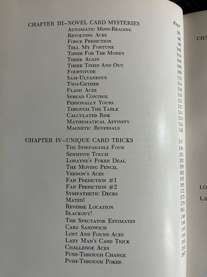 Close-Up Card Magic - Harry Lorayne