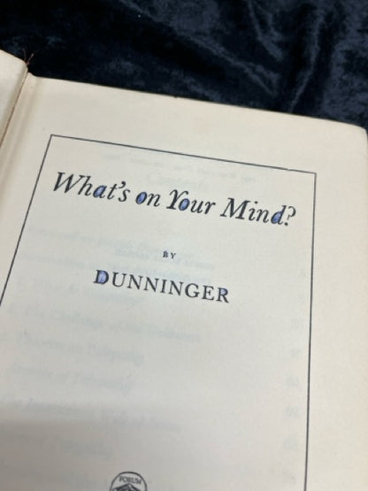 What's On Your Mind - Dunninger (USED hardcover)