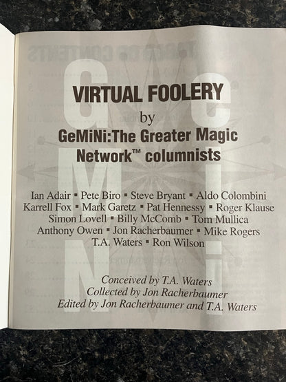 Virtual Foolery: GeMiNi Greater Network Columnists - Racherbaumer