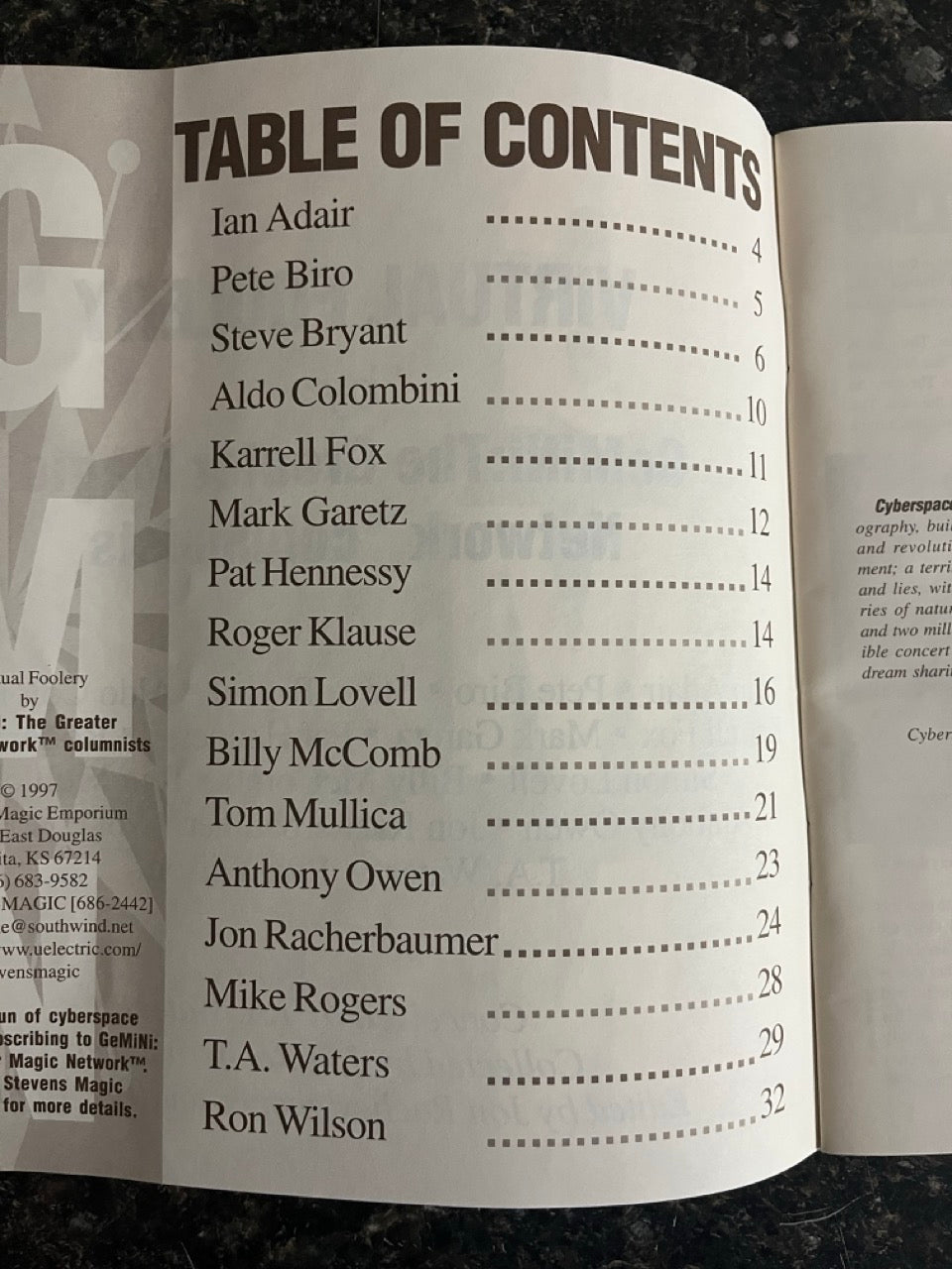 Virtual Foolery: GeMiNi Greater Network Columnists - Racherbaumer