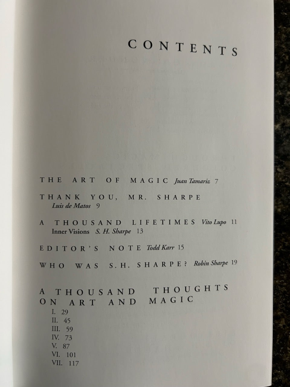 Art & Magic - S.H. Sharpe