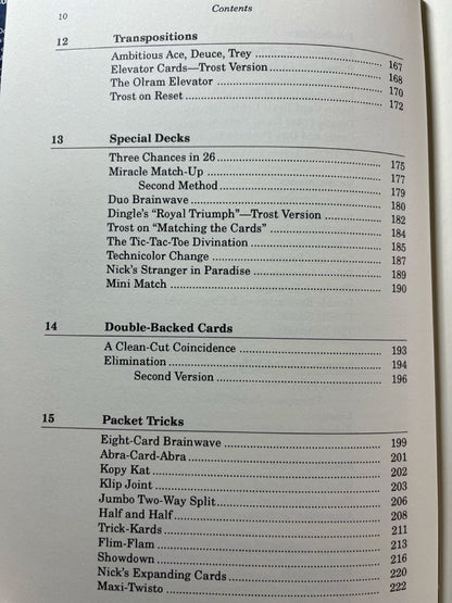 The Card Magic of Nick Trost - Nick Trost (L&L 1st ed.)) (NEW Copy)