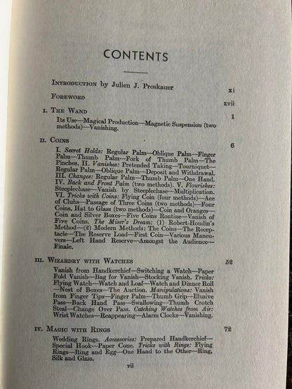 Complete Course in Modern Magic Manual - Jean Hugard