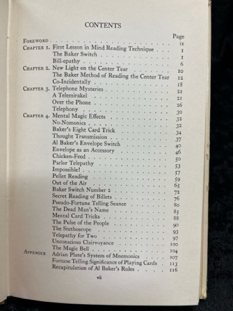 Mental Magic: How To Read Minds - Al Baker