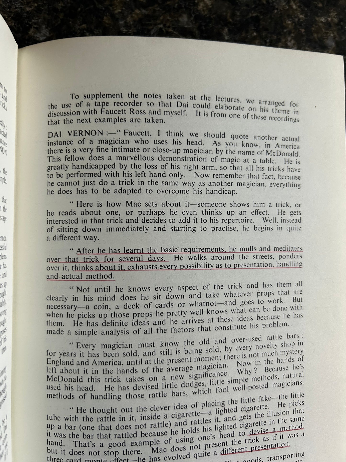 The Dai Vernon Book of Magic - Lewis Ganson