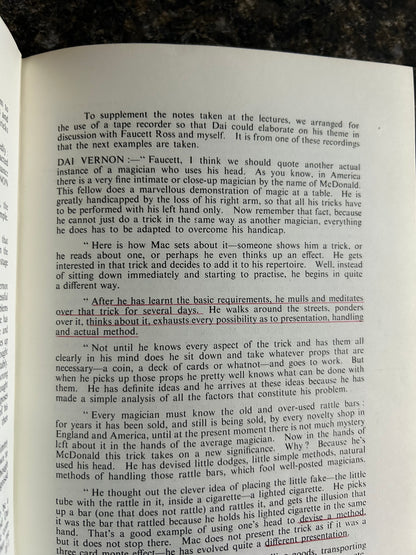 The Dai Vernon Book of Magic - Lewis Ganson