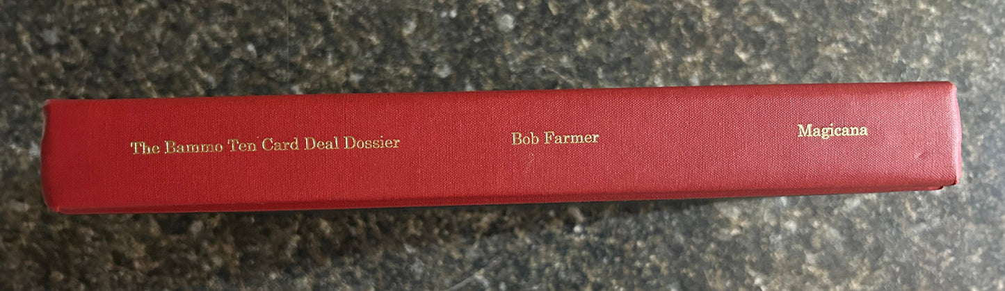 Bammo Ten Card Deal Dossier (First edition Hardcover)- Bob Farmer