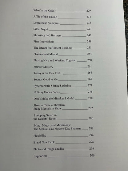 On Second Thought...Mentalism, Meaning, and Performance - Paul Draper - SIGNED