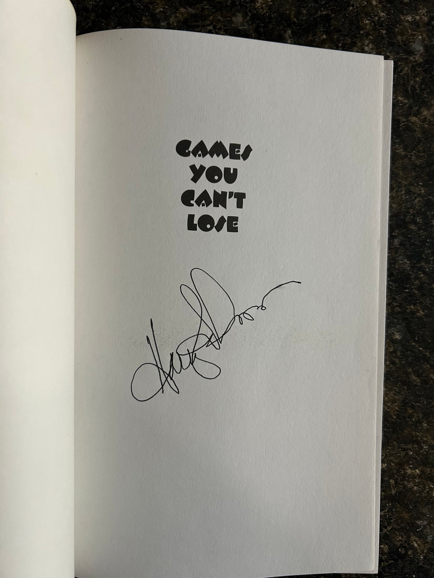 Games You Can't Lose - Harry Anderson & Turk Pipkin - SIGNED