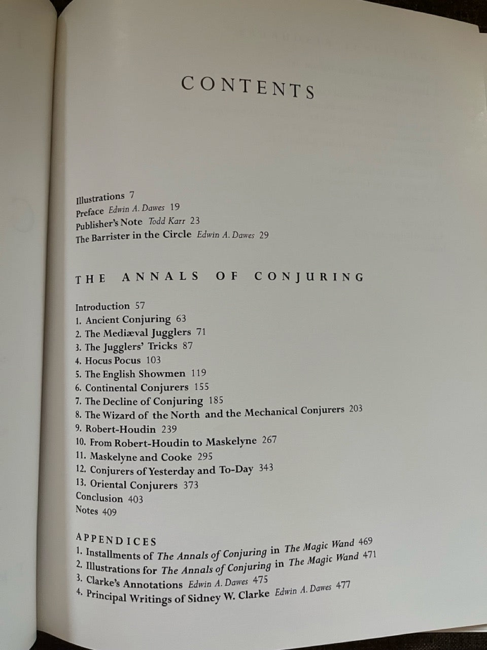 The Annals of Conjuring - Sidney W. Clarke (Miracle Factory edition)