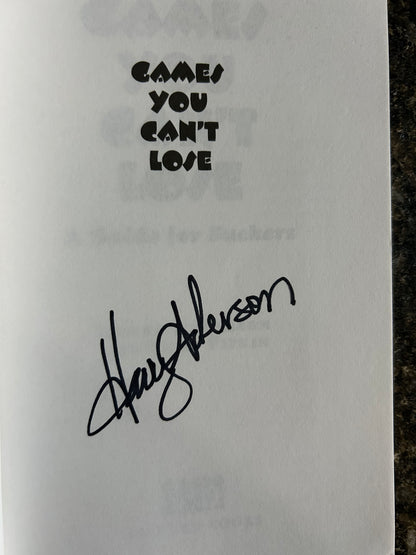 Games You Can't Lose - Harry Anderson & Turk Pipkin - SIGNED