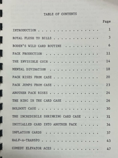 Cards and Cases - Jerry Mentzer
