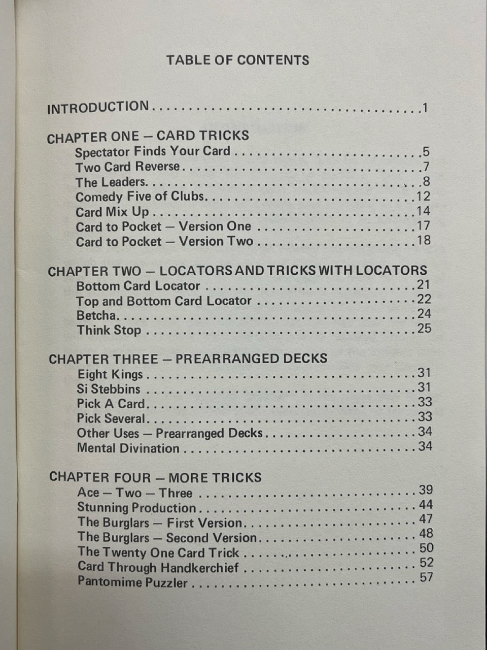 Simple Yet Effective Tricks With Cards - Jerry Mentzer