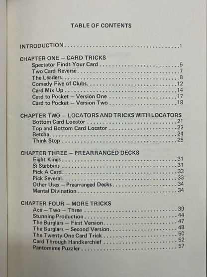 Simple Yet Effective Tricks With Cards - Jerry Mentzer