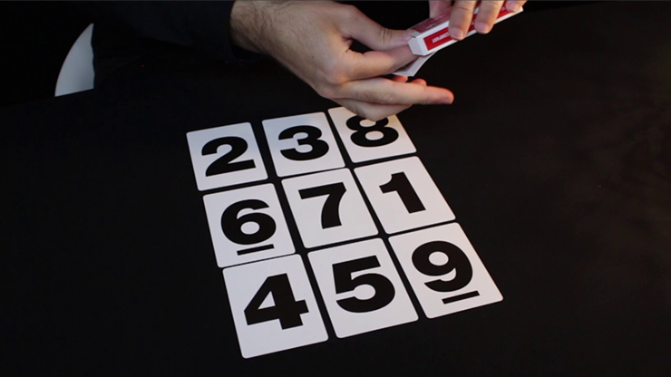 NUMBERS Red Bicycle Playing Cards + 11 Online Effects (SM1)