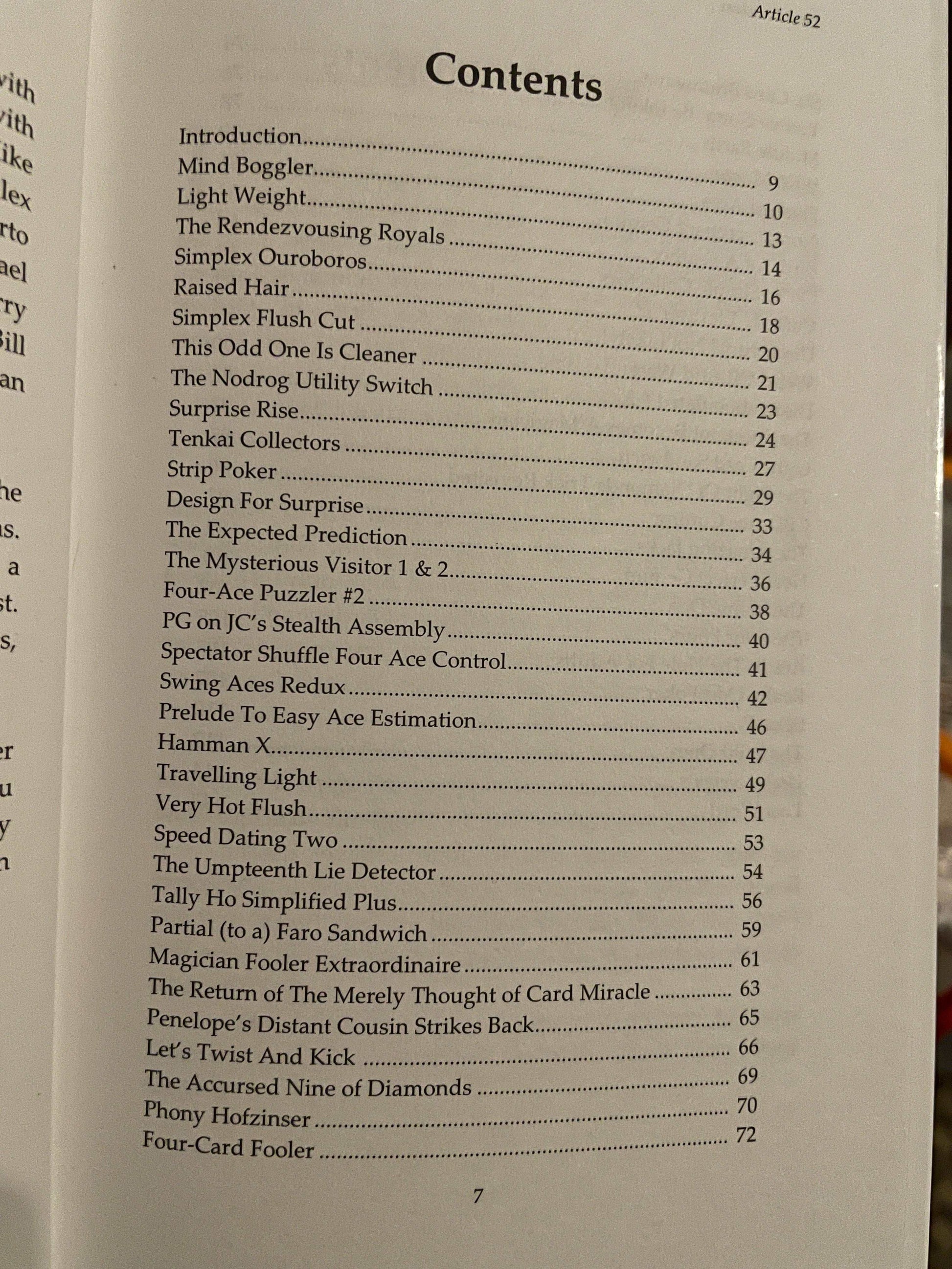 Article 52: Progressive Card Magic - Paul Gordon