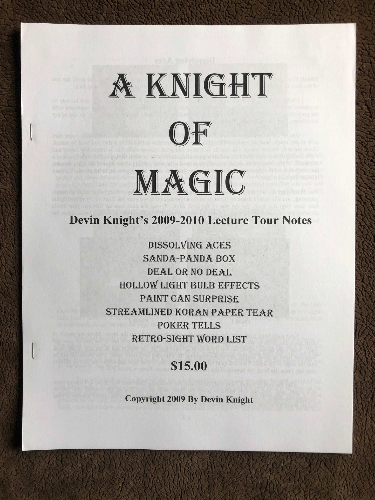 A Knight of Magic - Devin Knight