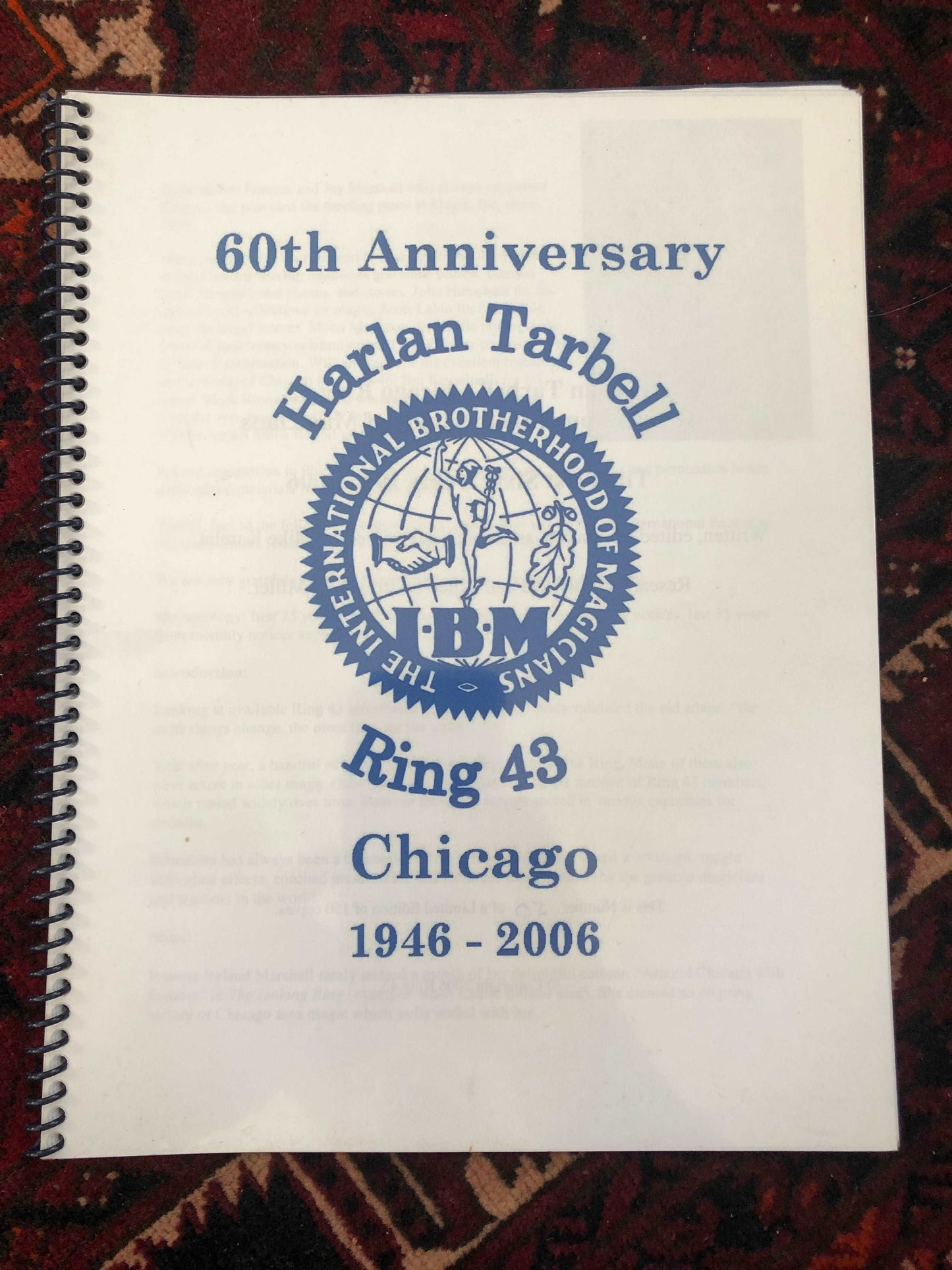 60th Anniversary IBM Ring 43 (Chicago) History