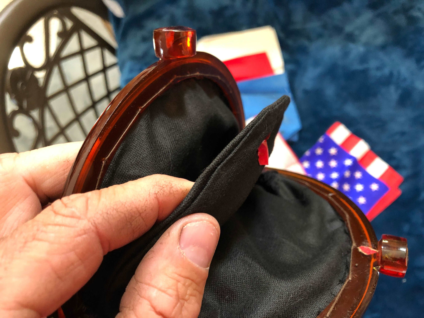 Change Purse & Mid-Made American Flag Set