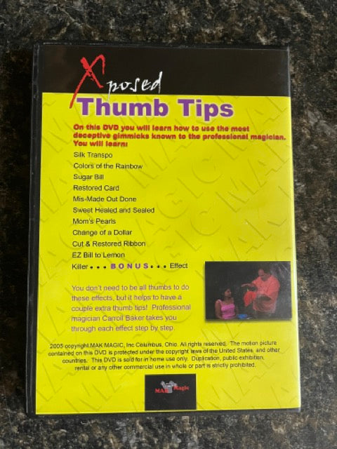 Thumb Tips: Secrets Revealed - MAK Magic - DVD