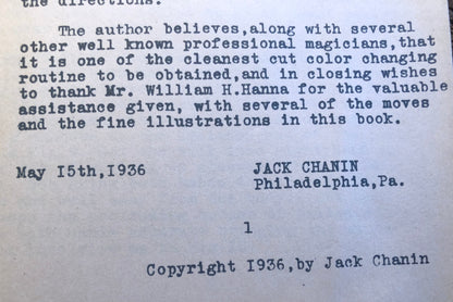 JAYSEE SILK Color Change Supreme - Jack Chanin ( Signed)