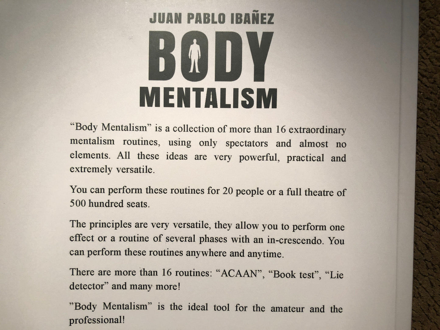 Body Mentalism - Juan Pablo Ibanez