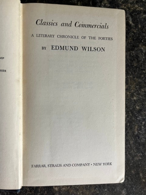 Classics & Commercials - Edmund Wilson