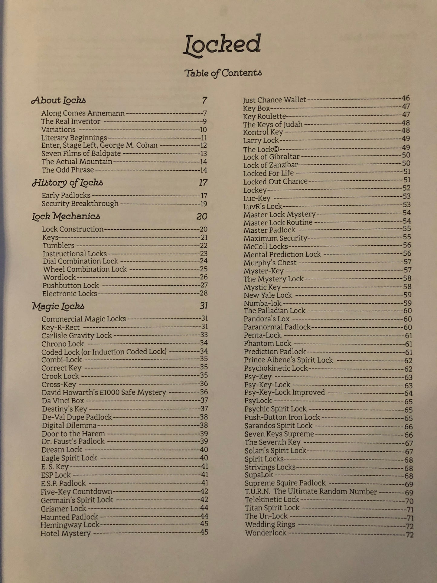 Locked - Jim Kleefeld - SIGNED