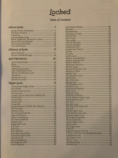 Locked - Jim Kleefeld - SIGNED