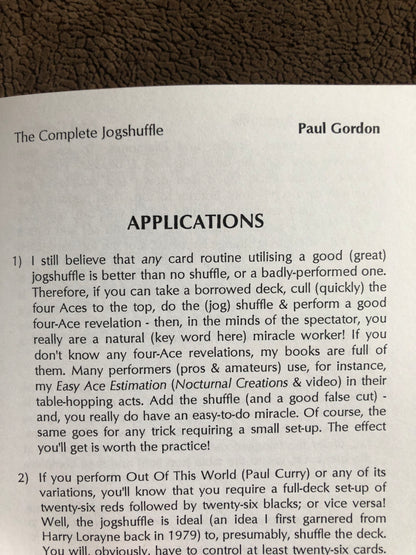 The Complete Jog Shuffle - Paul Gordon
