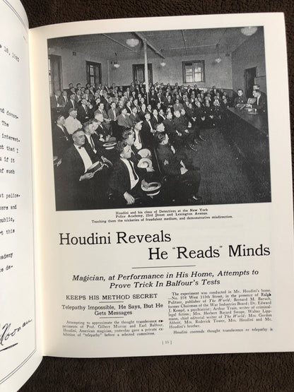 The Houdini Souvenir Program - Lee Jacobs Productions