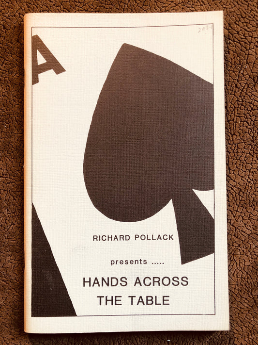 Hands Across The Table - Richard Pollack - Signed