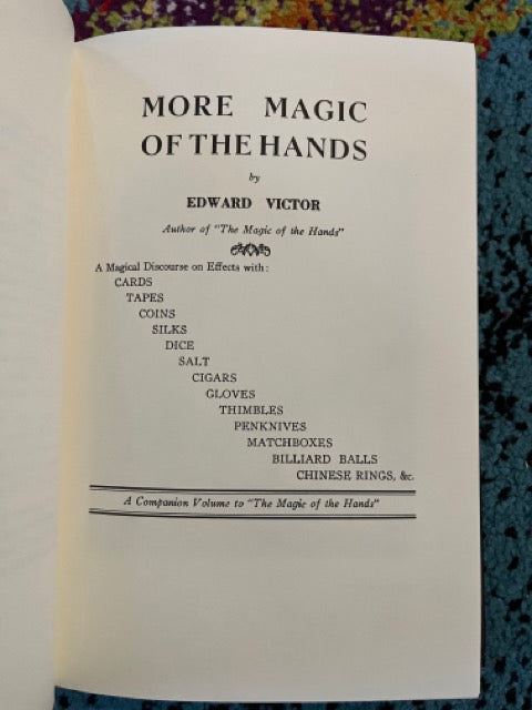 The Magic of The Hands Trilogy - Edward Victor