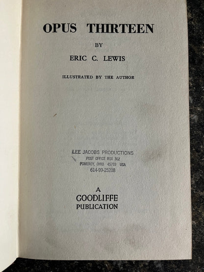 Opus Thirteen - Eric C. Lewis