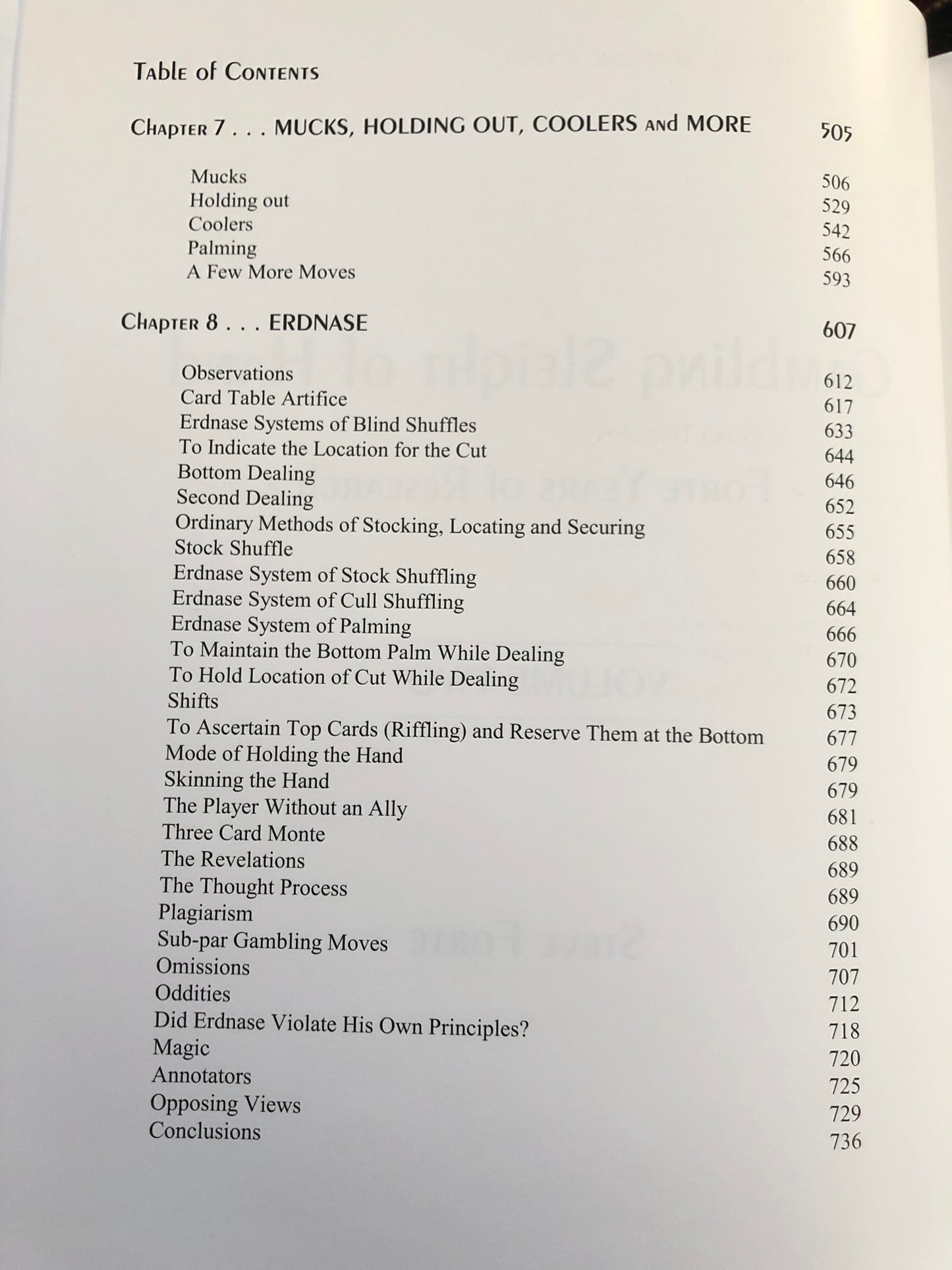 Gambling Sleight of Hand: Forte Years of Research - Steve Forte - SIGNED