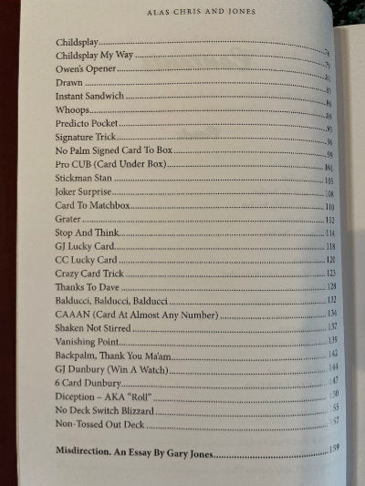 Alas Chris and Jones: The Magic of Chris Congreave & Gary Jones (Hardcover)