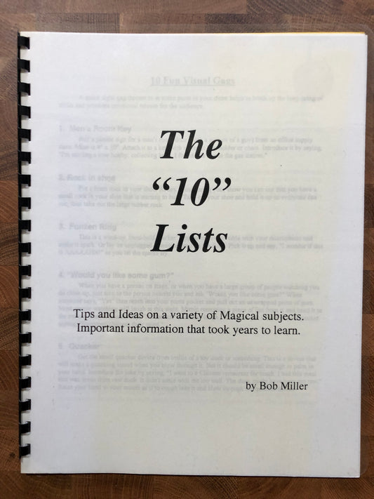 The "10" Lists - Bob Miller