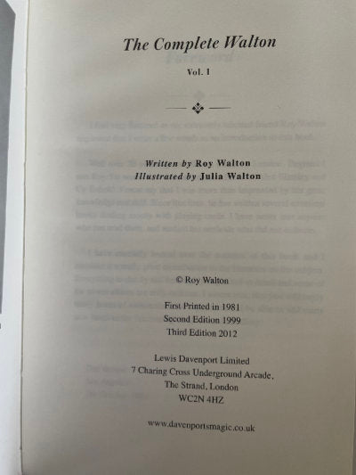 The Complete Walton Vol.1 - Roy Walton (2012 ed.)