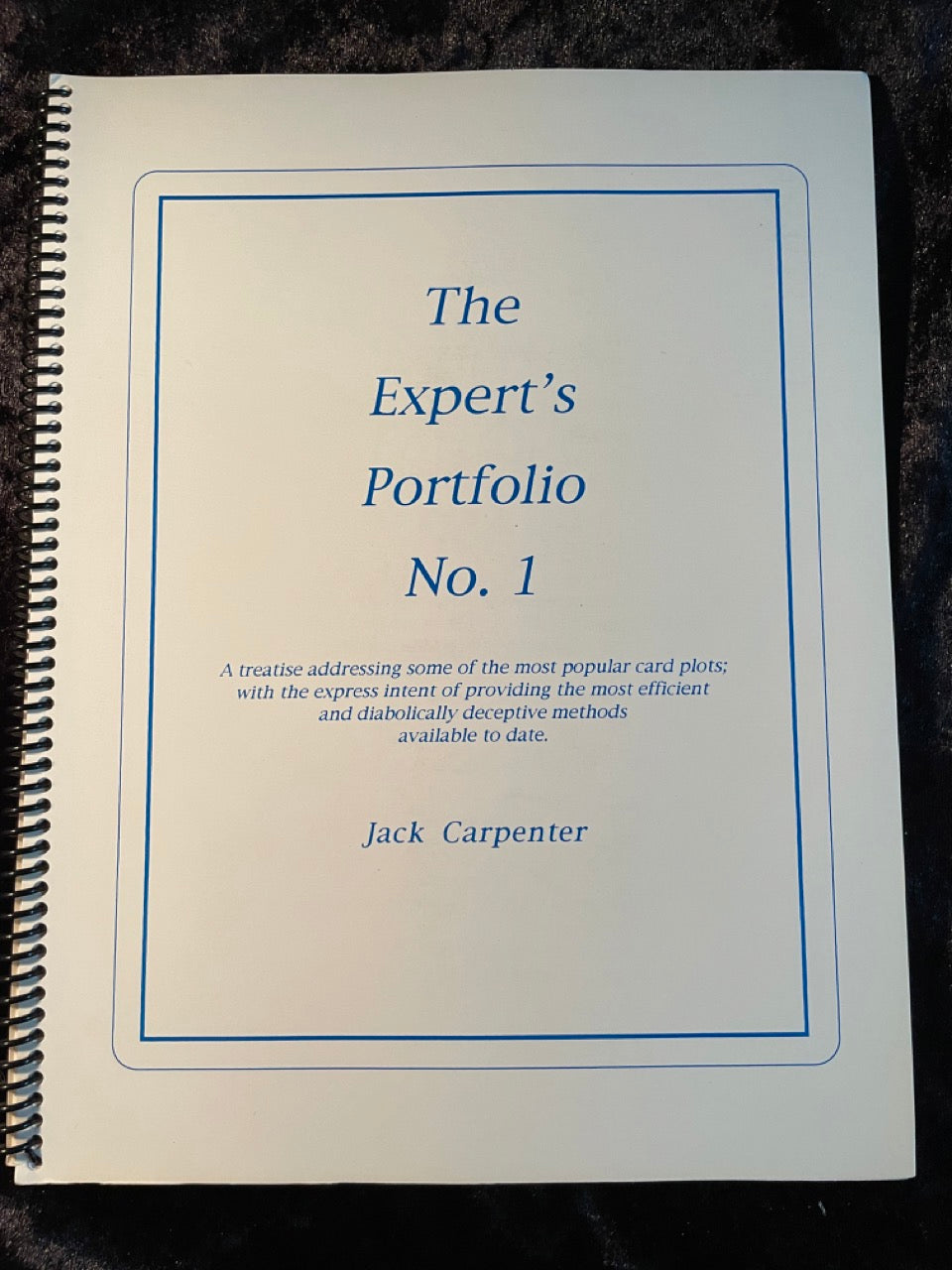 The Expert's Portfolio #1  & #2 - Jack Carpenter