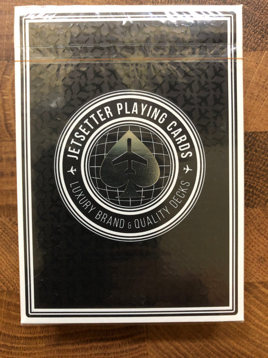 Jetsetter Premier Edition Jet Black Playing Cards (SC1)