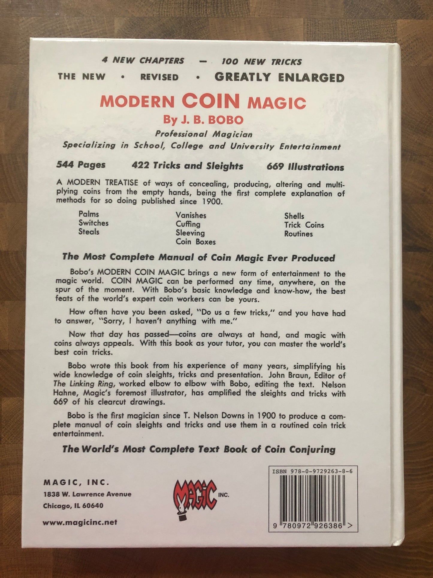 The New Modern Coin Magic - J.B. Bobo - Revised and Enlarged Edition