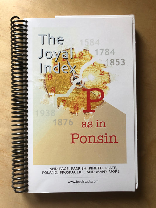 The Joyal Index - P as in Ponsin