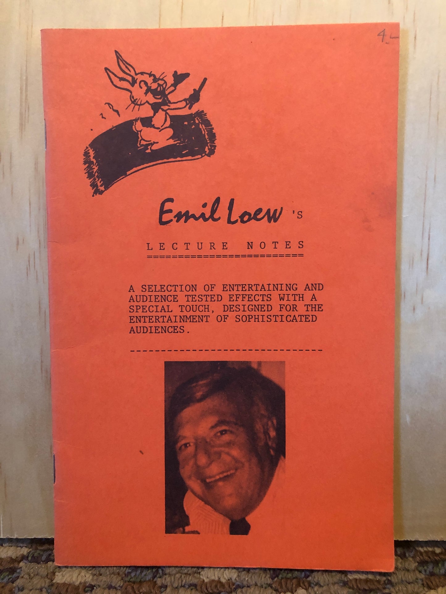 Emil Loew's Lecture Notes
