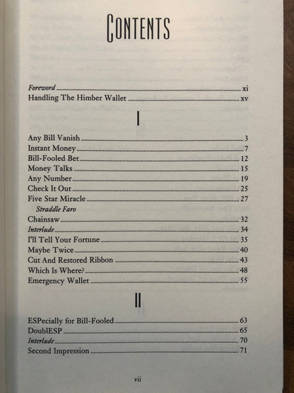 The Himber Wallet Book - Harry Lorayne