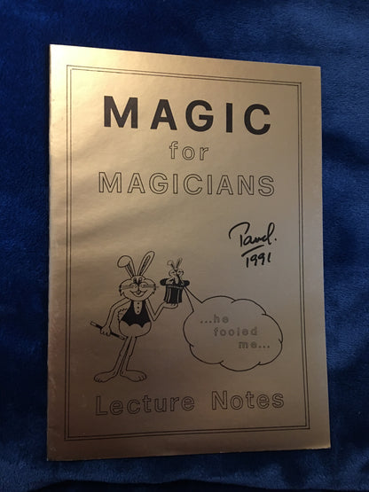 Magic for Magicians - Pavel - SIGNED