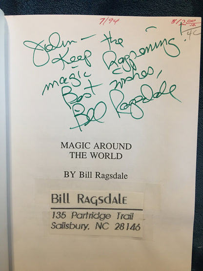 Magic Around the World - Bill Ragsdale - SIGNED or Unsigned