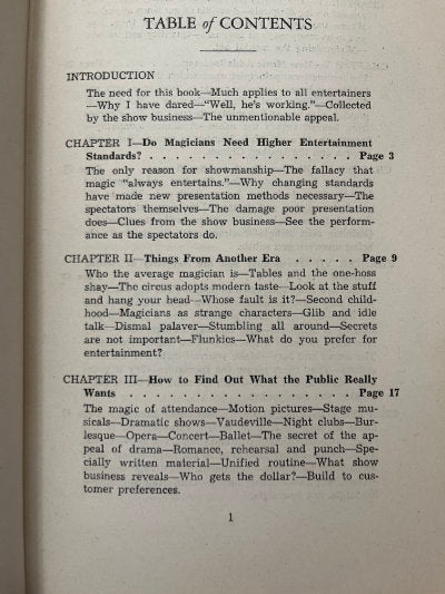 Showmanship for Magicians - Dariel Fitzkee (1st edition)