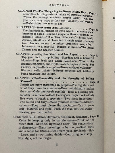 Showmanship for Magicians - Dariel Fitzkee (1st edition)