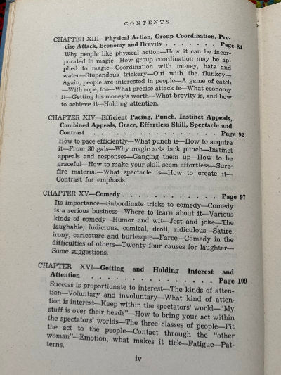 Showmanship for Magicians - Dariel Fitzkee (1st edition)